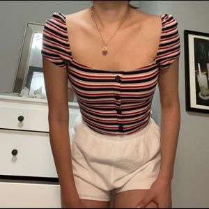 Reformation Striped Top